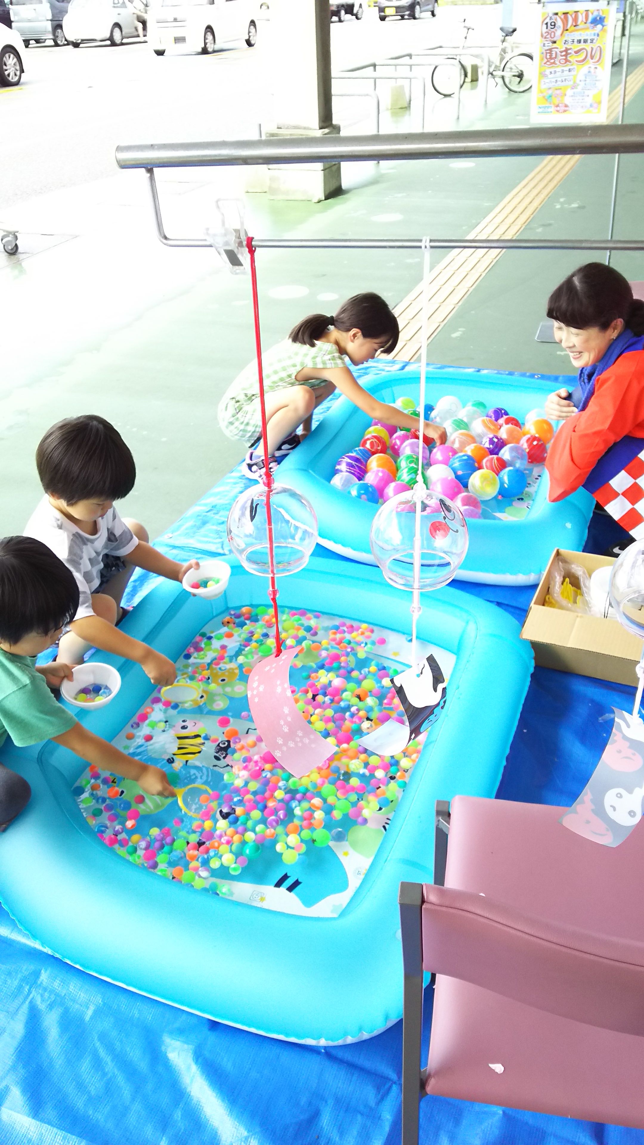 七尾市ナッピィモールにて「お子様限定！ミニ夏祭り」を開催しました。の画像